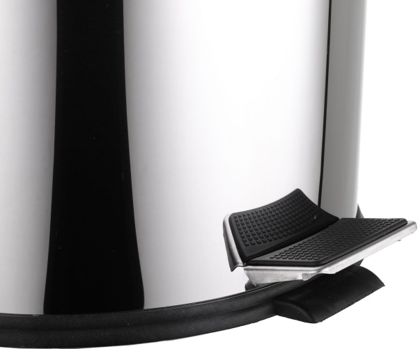 Відро EFOR Metal для сміття з педаллю 8000064164078 40 л сірий металік 64164