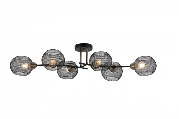 Люстра потолочная Blitz 6x60 Вт E27 черный 8256-46 