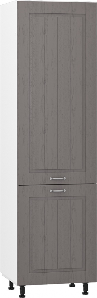 Шафа-пенал універсальна 60/214/56 + фасад МДФ МС Мері дуб платиновий/білий Грейд