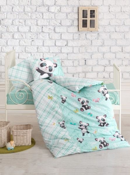 Комплект постельного белья Cotton box мятный Panda 