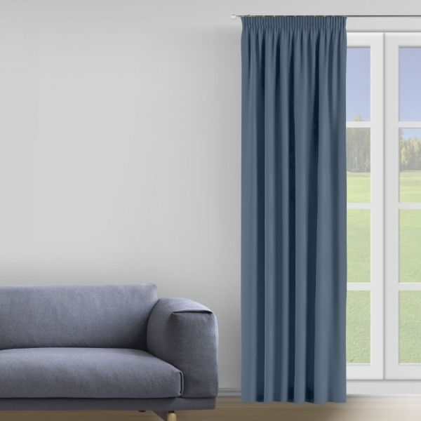 Штора Moda 200х285 см синий Decora