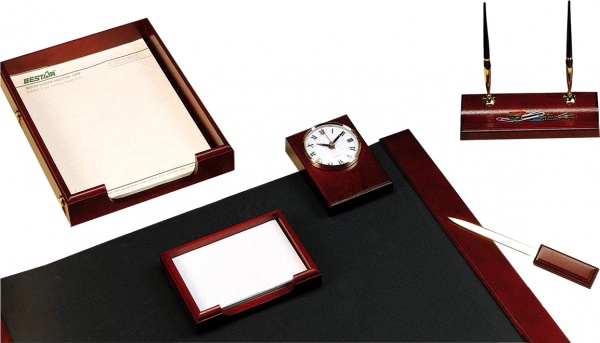 Набор настольный из натурального дерева bestar 6 предметов красное дерево 6148XDU