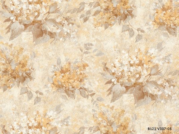 Обои виниловые на флизелиновой основе Славянские обои Elegance collection Сирень V337-05 1,06x10,05 м 