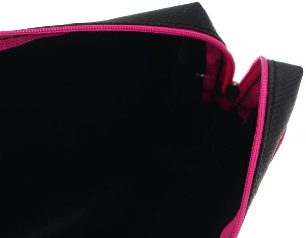 Пенал шкільний на два відділення Рухайся рожево-чорний