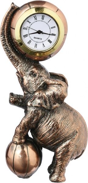 Статуэтка-часы Слон с мячом Е550