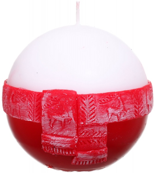 Свічка декоративна куля 80 мм Шарф Pako-If