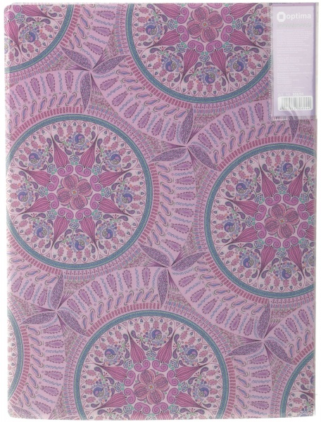 Папка Калейдоскоп А4 з 20 файлами в ассортименте Optima