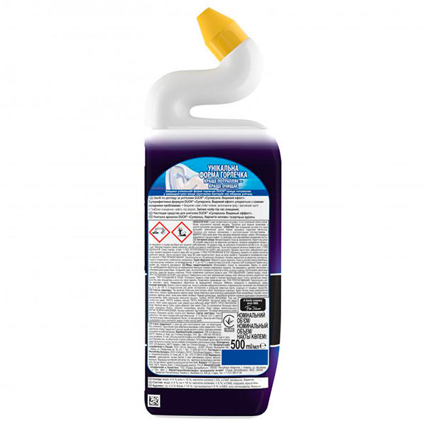 Средство для чистки унитаза Туалетный утенок Супер сила Видимый эффект 