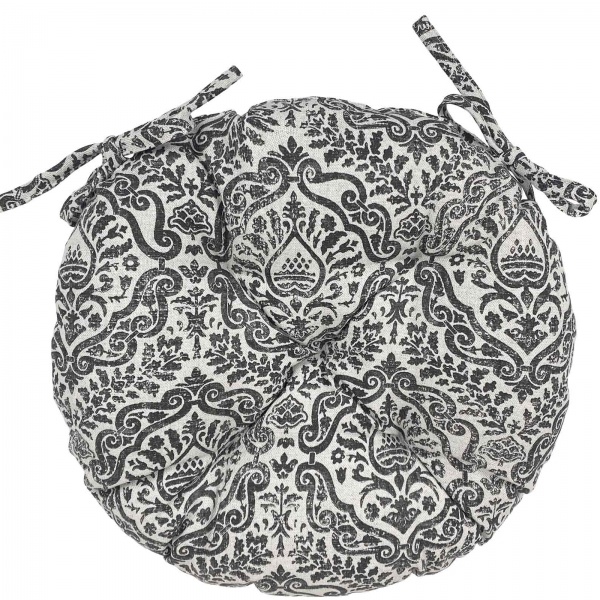 Подушка на стул PERLA Вензель графит La Nuit