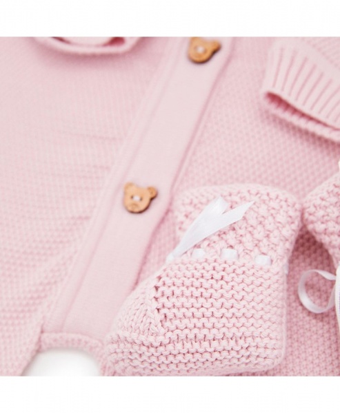 Комплект для новонароджених ART KNIT світло-рожевий р.62 