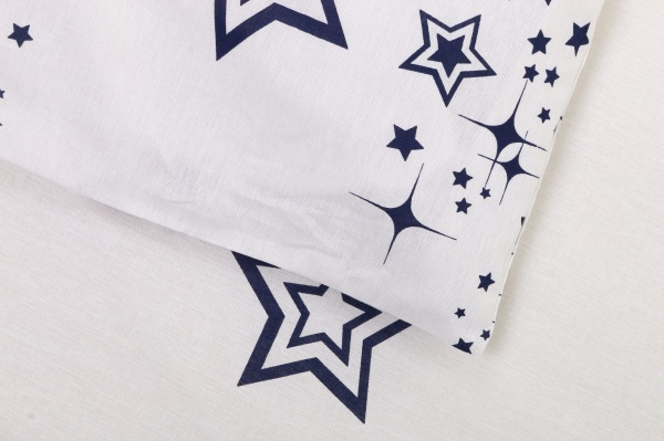 Комплект постельного белья Galaxy 1,5 белый с принтом UP! (Underprice) 