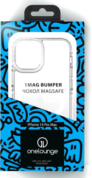 Прозорий чохол oneLounge 1Mag Bumper MagSafe для iPhone 14 Pro Max