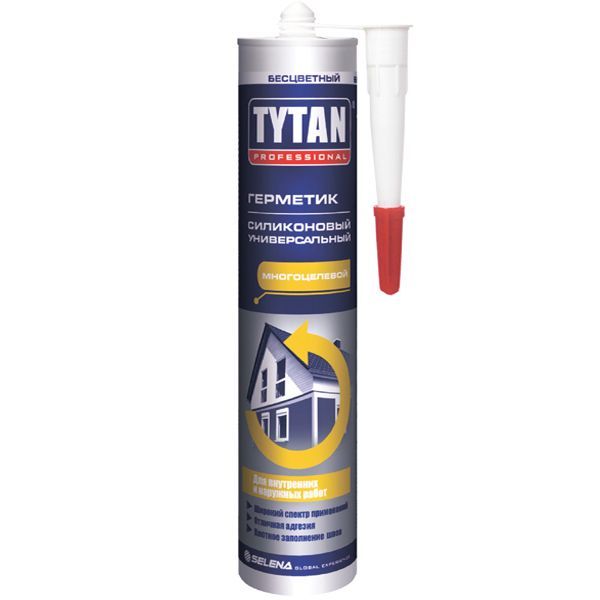 Герметик Tytan 45 силиконовый универсальный 310 мл прозрачный