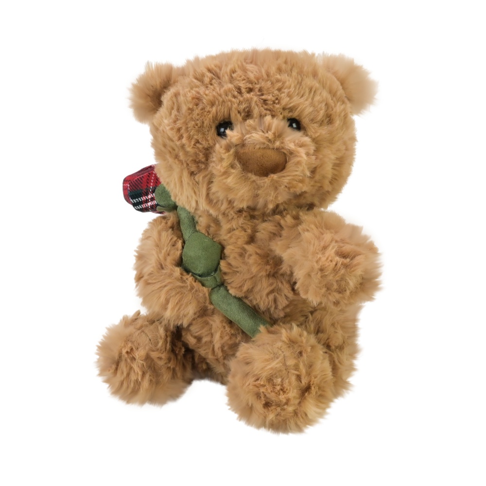 М'яка іграшка Shantou Ведмідь з трояндою коричневий E8301