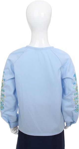 Вышиванка детская Эдельвика р.146 голубой 106-19/09 