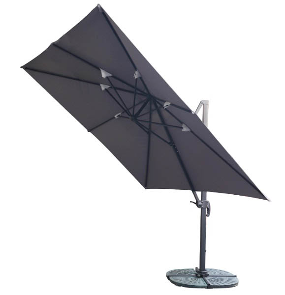 Зонт садовый консольный с наклоном AFHU-004 3x3 м серый