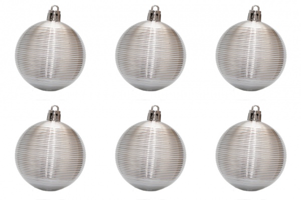 Набор елочных шаров Девилон 891718 d60 мм 6 шт./уп. 