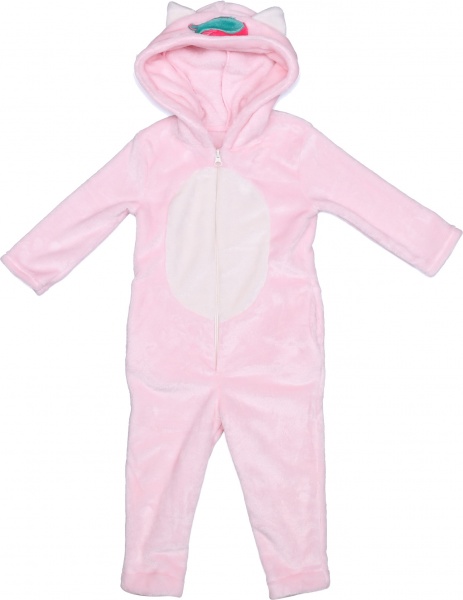 Кигуруми-пижама для девочки Фламинго 822-910 р.152 розовый с молочным 