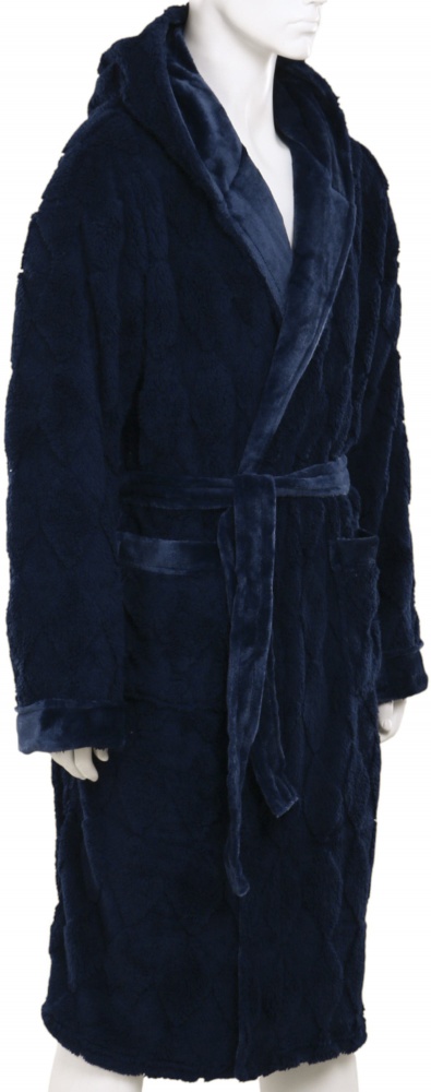 Халат мужской La Nuit с капюшоном Lyon р. M синий