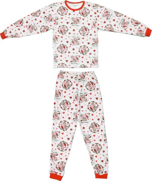 Пижама детская для девочки Україна Пж401-2 р.128 в ассортименте 