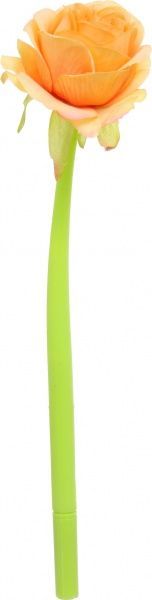 Ручка шариковая Роза оранжевая 