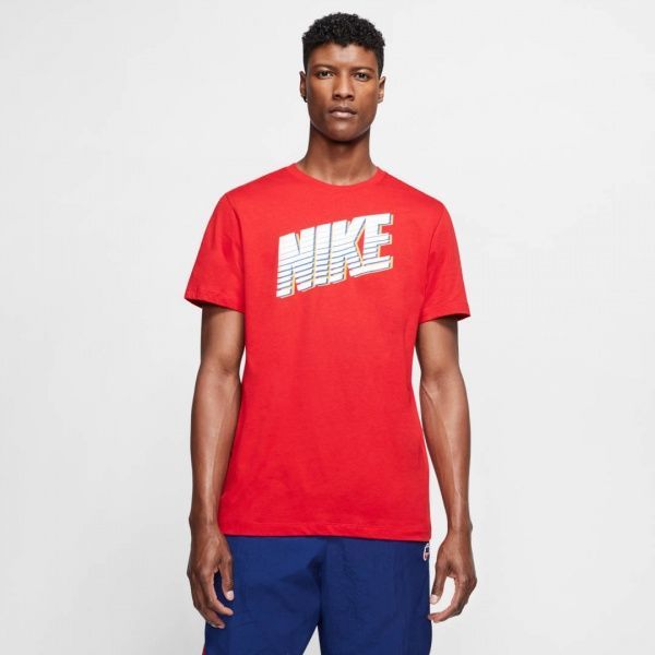 Футболка Nike M NSW TEE BLOCK CK2777-657 2XL червоний