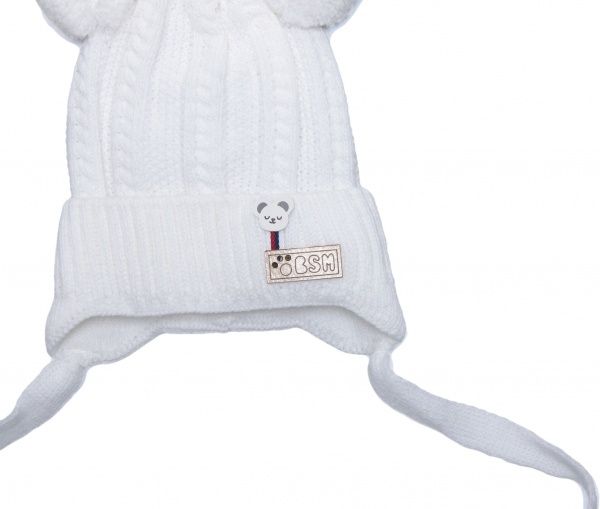 Шапочка дитяча для хлопчика Luna Kids р.36 білий 2223 