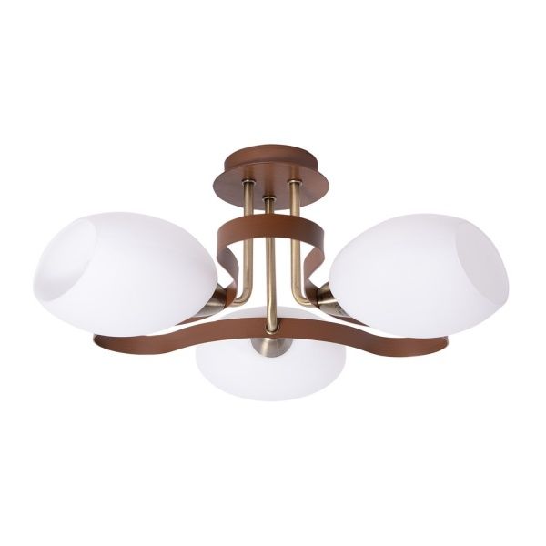 Люстра потолочная Altalusse INL-9210C-13 3x40 Вт E14 античная бронза/орех 