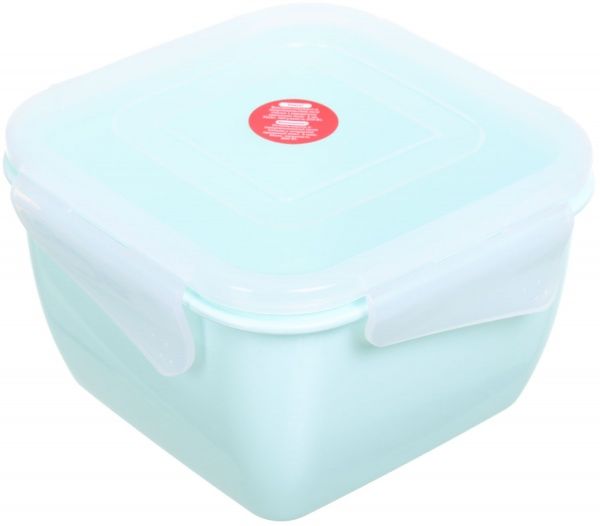 Контейнер Фиеста 900 мл квадратный салатовый Алеана