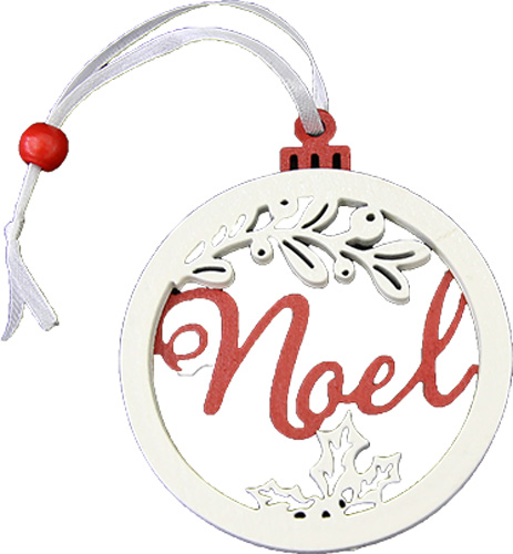 Прикраса новорічна Слова 8,8 см різнокольоровий 1220353