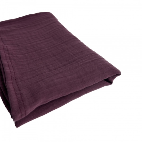 Наволочка Muslin Burgundy 50х70 70x50 см бургунді SoundSleep 