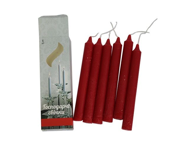 Набір свічок 6 шт. червоний H20186-125 Feroma Candle