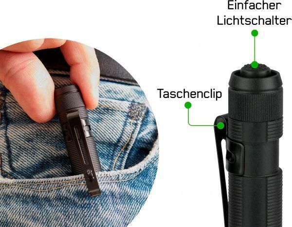 Фонарик GP LED CP21BE-2FB1 черный 