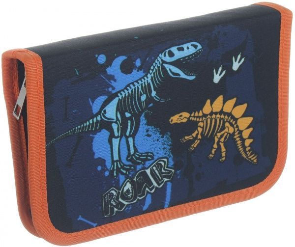 Пенал шкільний Динозавр різнокольоровий