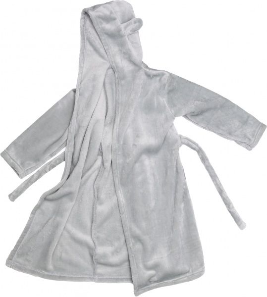 Халат детский унисекс Білтекс с ушками р.122 серый 