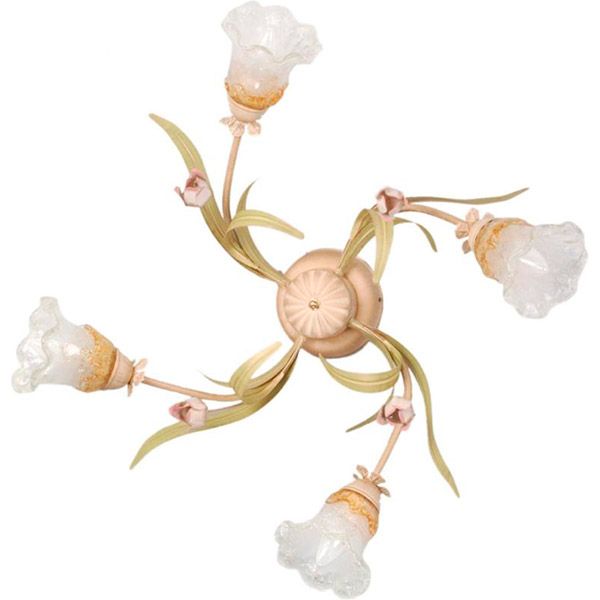 Люстра потолочная Геотон НПБ 01-4х60-141 Рома-Н742 4xE14 кремовый 44895 