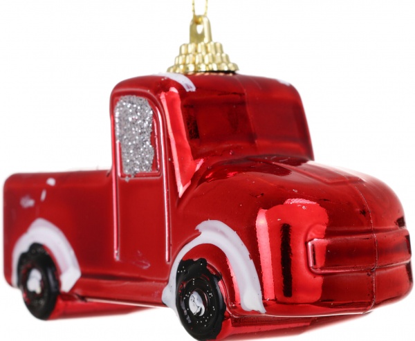 Декоративная подвеска Машина 10x11x5 см красный LD21075