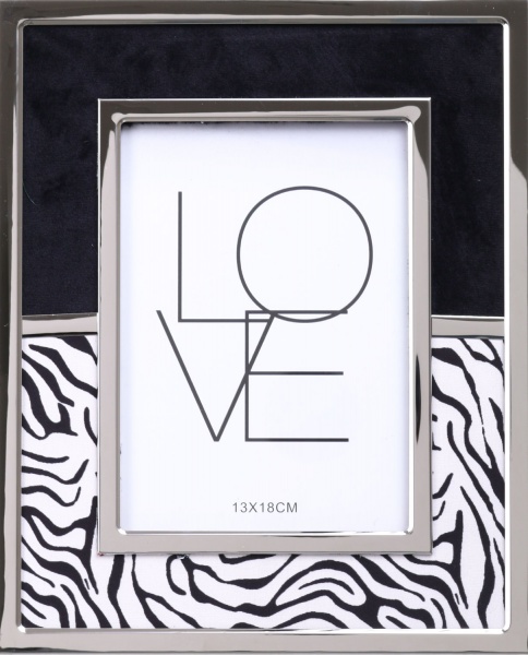 Рамка для фото Zebra 1 фото 13х18 см білий із чорним 