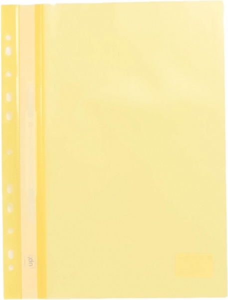 Скоросшиватель А4 с перфорацией желтый UP! (Underprice)