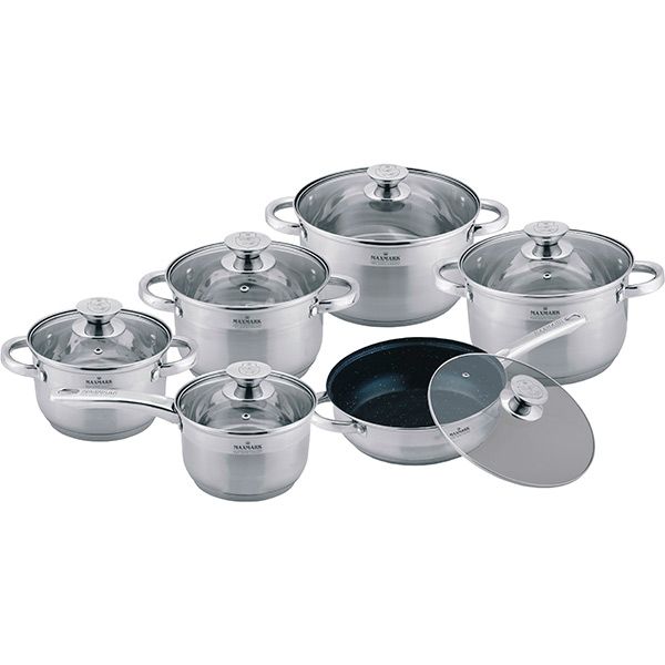 Набор посуды 12 предметов MK-3512А Maxmark