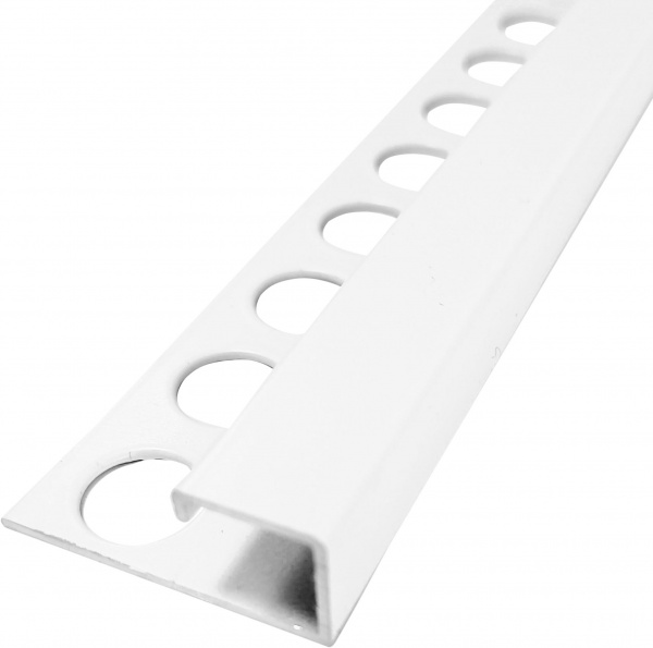 Уголок для плитки Braz Line алюминий BLB-5417-75-9016-K.27 2,7 м белый 