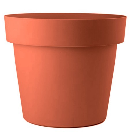Горщик пластиковий Sanja-Ippi Мелроуз круглий 6 л теракот 