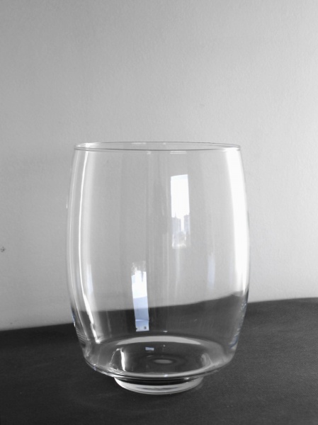 Ваза стеклянная прозрачная H260D200 26 см 