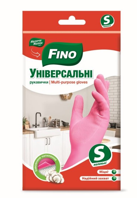 Перчатки латексные Fino универсальные крепкие р.S 1 пар/уп.