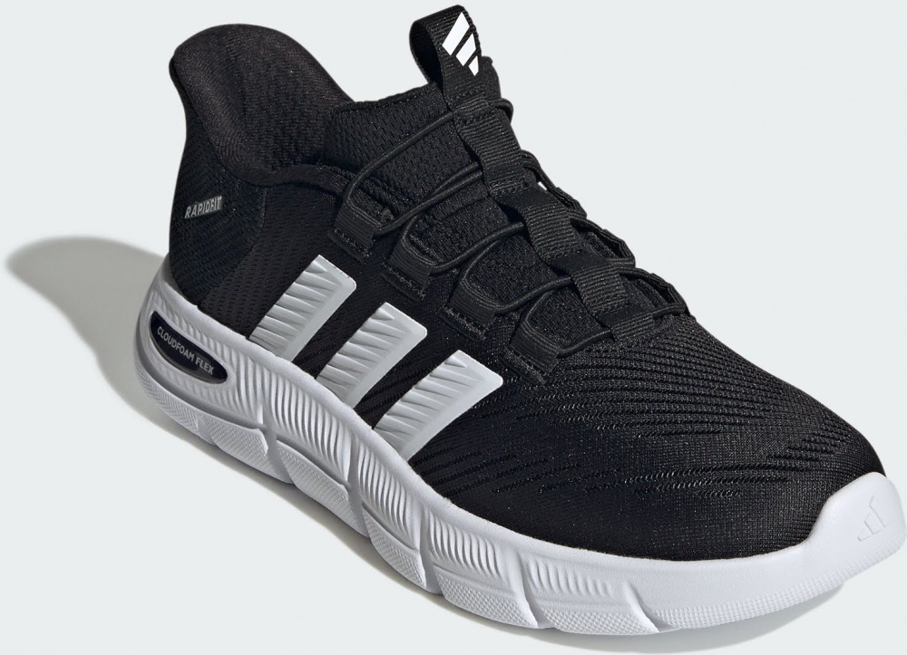 Кроссовки женские Adidas CLOUDFOAM FLEX - RAPIDFIT CBLACK/FTWWHT/SILVMT HP7002 р.42 черные