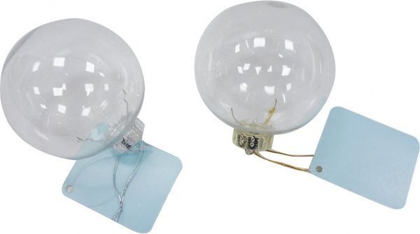 Куля пластикова 8 см прозорий