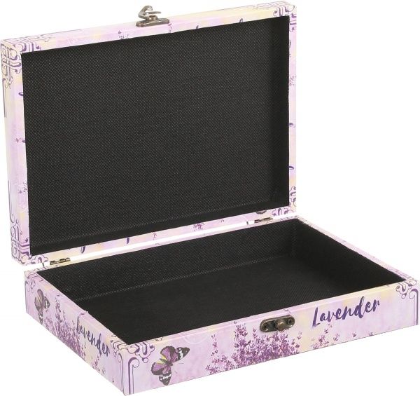 Скринька-книга Лаванда в кошику 24х17х5,5 см