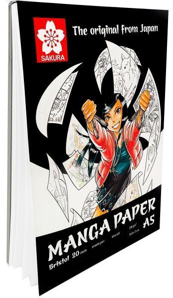 Альбом для рисования MANGA A5 14,8х21 см 250 г/м² 20 листов Sakura