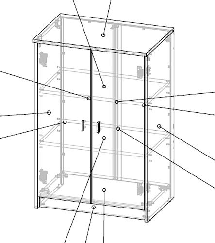 Комод напольный Грейд Порту 600х900х400 дуб артизан/дуб артисан 