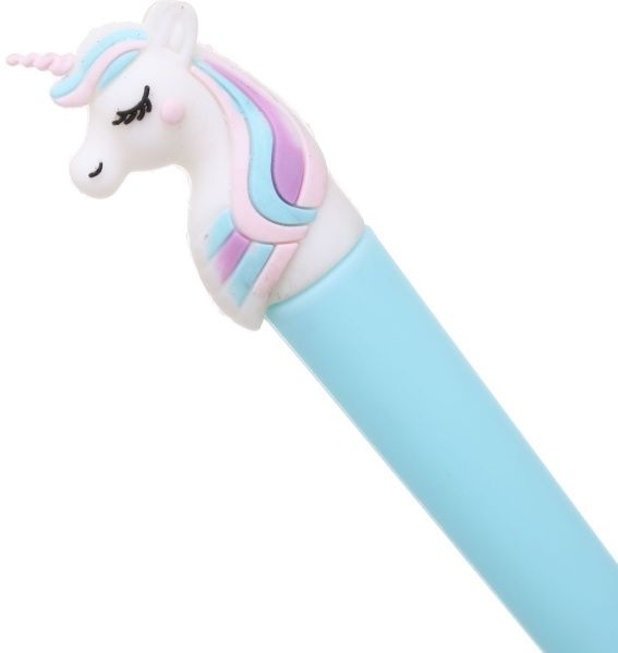 Ручка гелевая Голубой единорог 